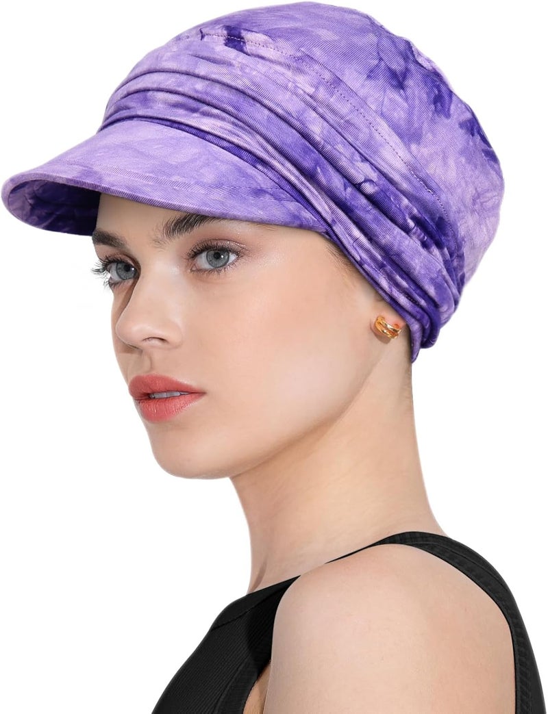 Awefeel Chemo Headwear Viscose Newsboy Cap for Women Fall and Winter Hats - Image 3